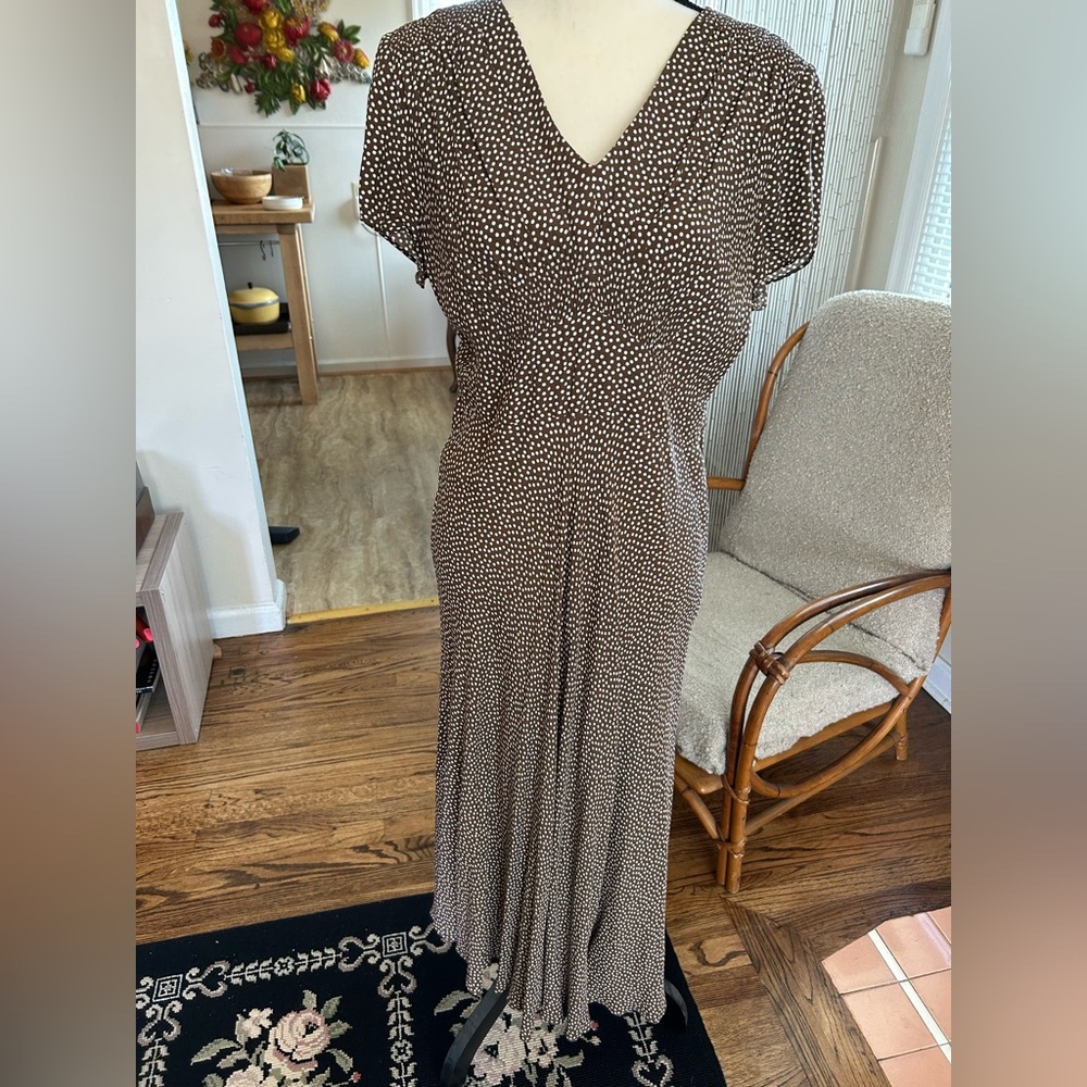 Brown Polka Dot Dress